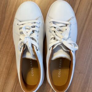 Cole Haan White Leather Sneakers